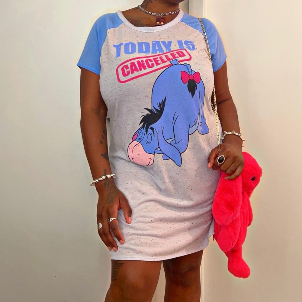 Eeyore “Today is Cancelled” Night Dress Pajama